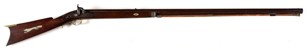 (A) D. COON SIGNED PERCUSSION PLAINS RIFLE.