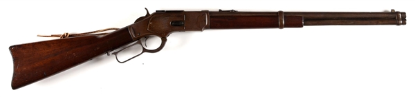 (A) WINCHESTER MODEL 1873 SADDLE RING CARBINE.