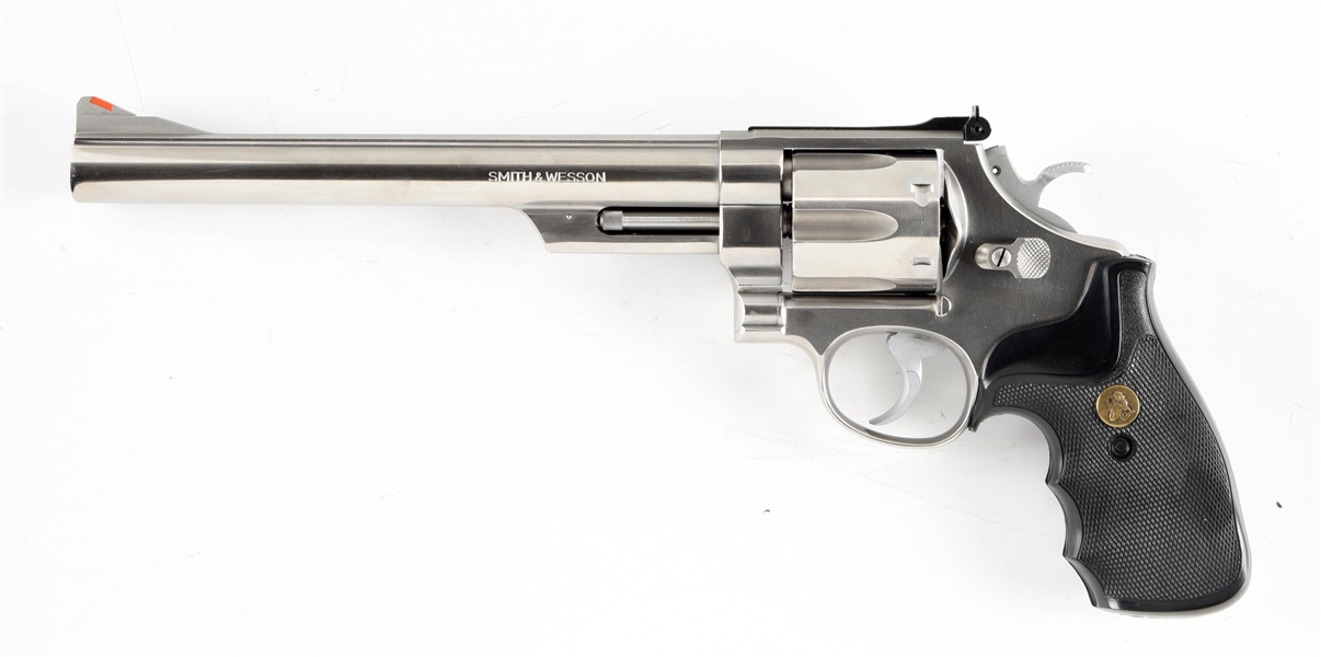 (M) STAINLESS SMITH & WESSON MODEL 629-1 .44 MAGNUM DOUBLE ACTION REVOLVER.
