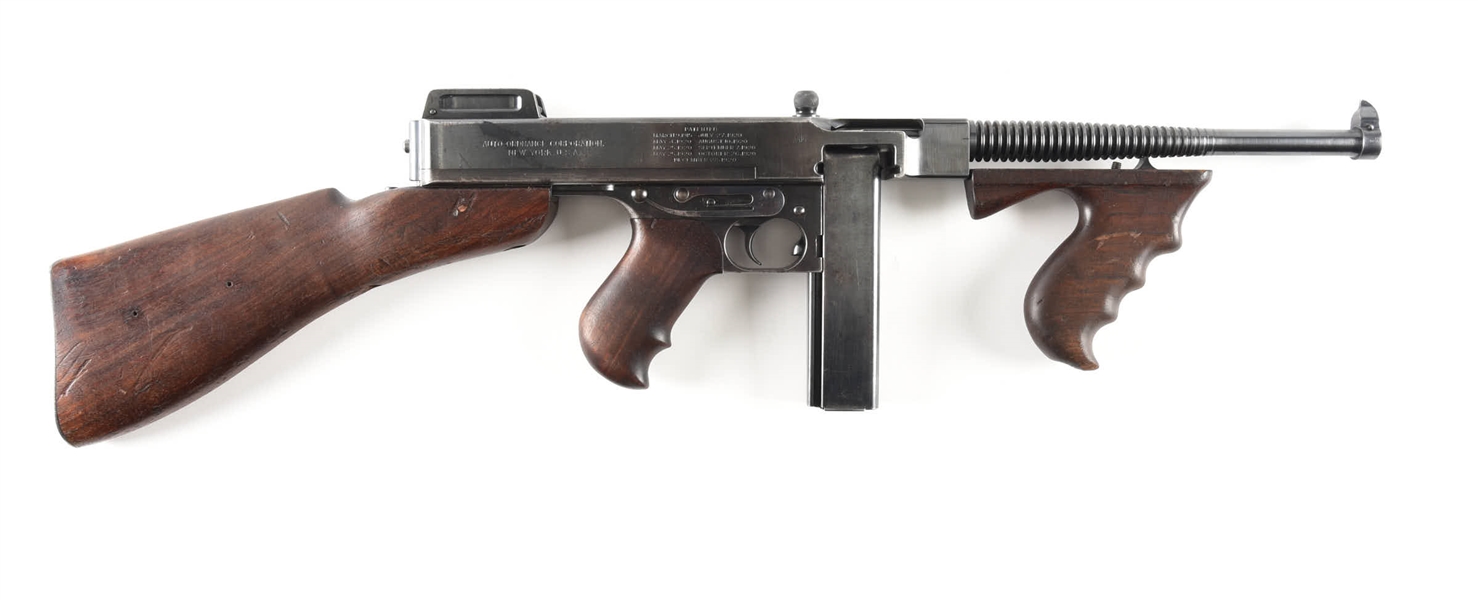 (N) VERY EARLY 3-DIGIT COLT 1921A THOMPSON MACHINE GUN (CURIO & RELIC).