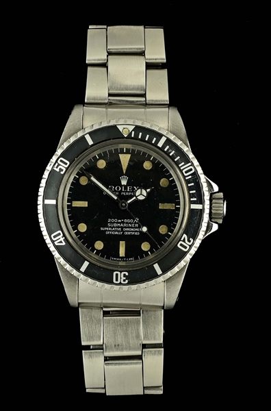 VINTAGE ROLEX STAINLESS STEEL SUBMARINER 40MM WRISTWATCH, REF. 5512