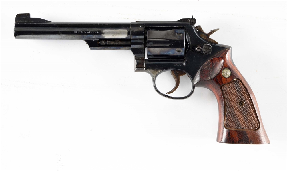(C) SMITH & WESSON MODEL 19-3 DOUBLE ACTION REVOLVER.