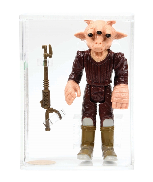 1983 STAR WARS ACTION FIGURE REE-YEES "LIGHT OLIVE BOOTS" AFA 90 GOLD LABEL ARCHIVAL