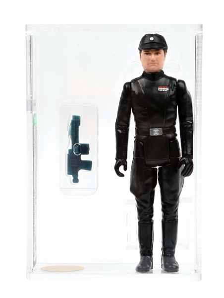 1980 STAR WARS ACTION FIGURE IMPERIAL COMMANDER "WIDE FACE" AFA 90 GOLD LABEL