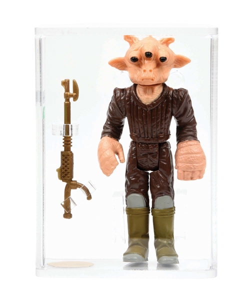 STAR WARS ACTION FIGURE REE-YEES "PAINTED HANDS" AFA 90 GOLD LABEL ARCHIVAL.