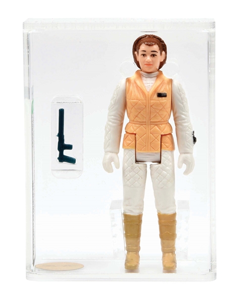 STAR WARS LEIA ORGANA "HOTH OUTFIT" RED HAIR VARIATION AFA 90 GOLD LABEL ARCHIVAL