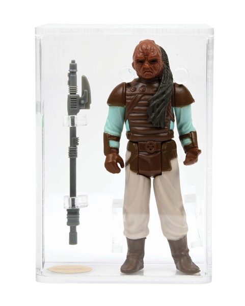 STAR WARS ACTION FIGURE WEEQUAY AFA 90 GOLD LABEL ARCHIVAL