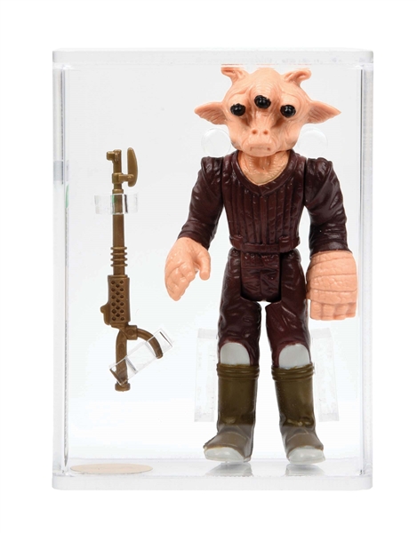STAR WARS ACTION FIGURE REE-YEES "DARK OLIVE BOOTS" AFA 90 GOLD LABEL ARCHIVAL