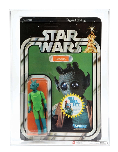 STAR WARS GREEDO 20 BACK-C AFA 80 MINT ON CARD UNPUNCHED