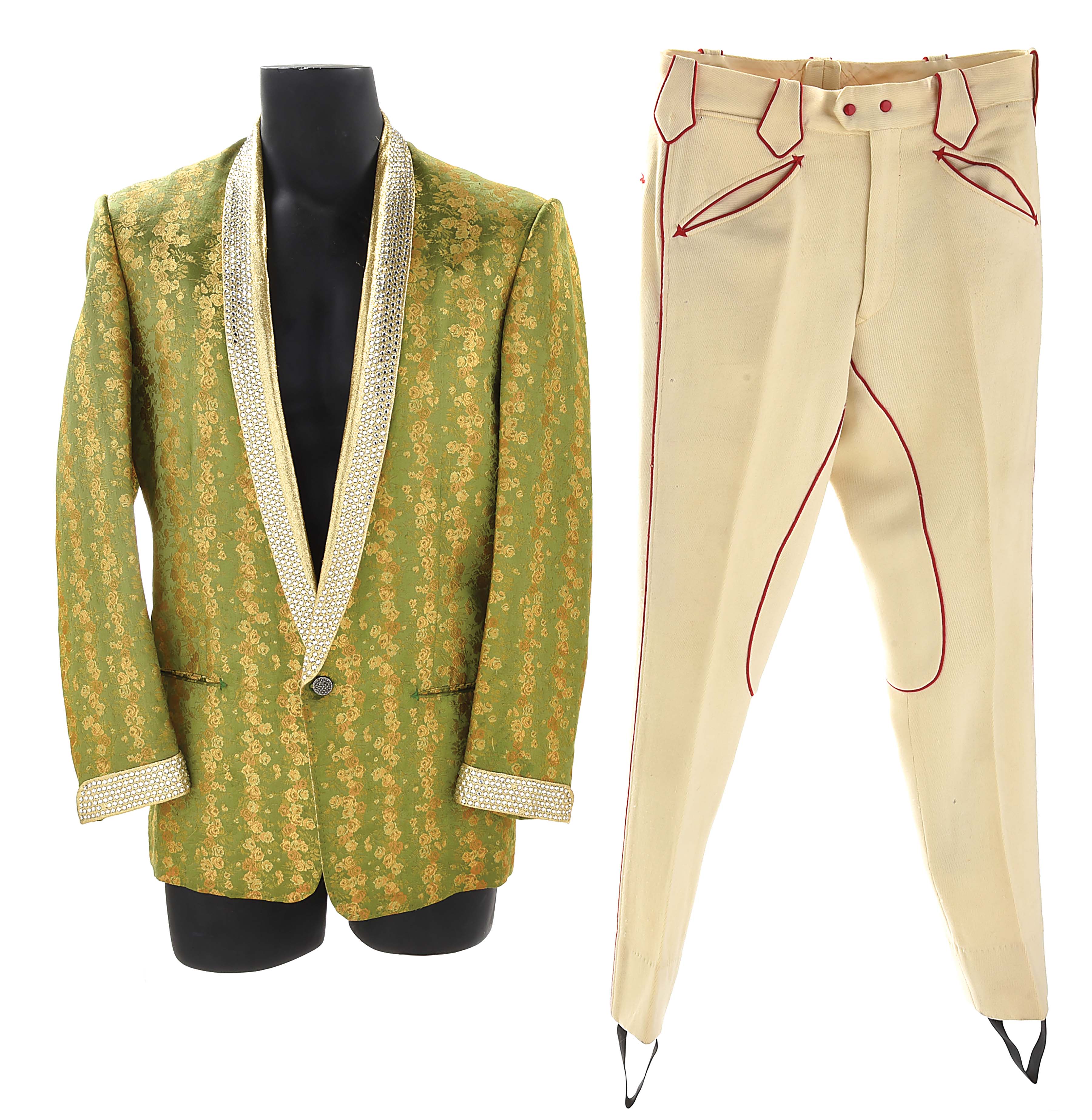 Lot Detail - REX ALLEN'S FANCY GREEN NUDIE'S DINNER JACKET W/ PANTS