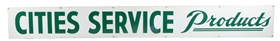 CITIES SERVICE PRODUCTS PORCELAIN SERVICE STATION SIGN.