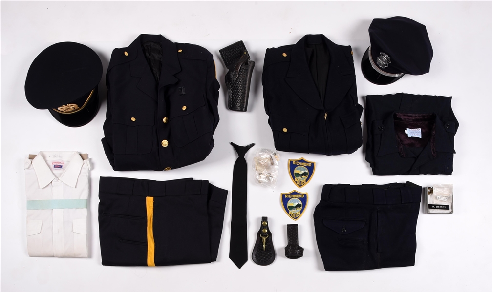 LOT OF 2: OBSOLETE POLICE UNIFORMS.