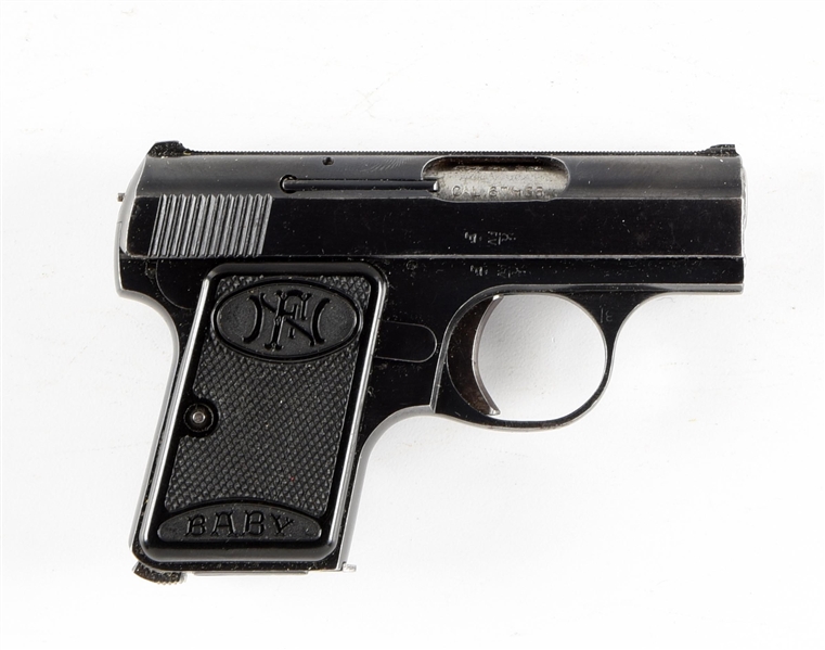 (C) FNH BABY SEMI AUTOMATIC PISTOL WITH BOX.
