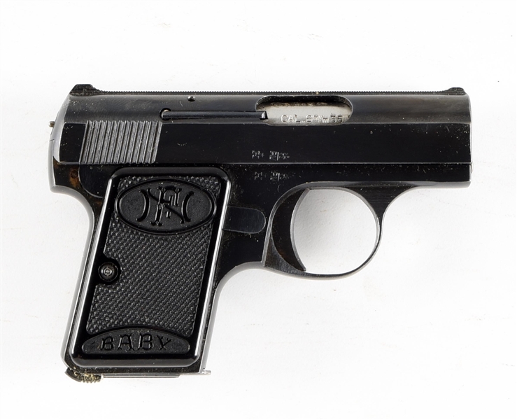 (C) FNH BABY SEMI AUTOMATIC PISTOL WITH BOX.