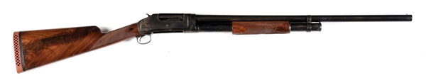 (C) UPGRADED BLACK DIAMOND WINCHESTER MODEL 1897 SLIDE ACTION SHOTGUN.