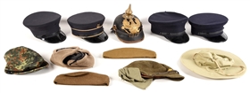 LOT OF VARIOUS MILITARY STYLE HEADGEAR. 