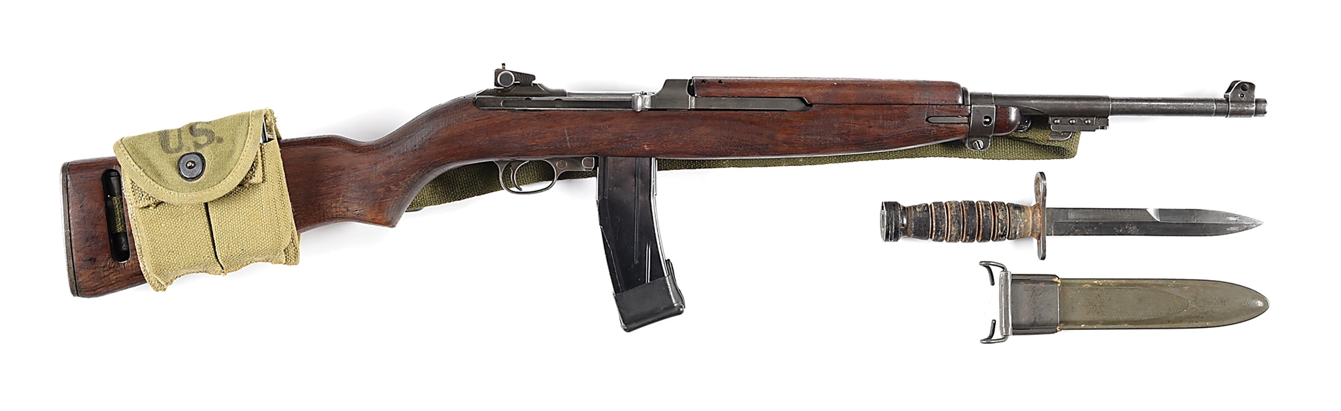 (C) INLAND M1 SEMI-AUTOMATIC CARBINE.