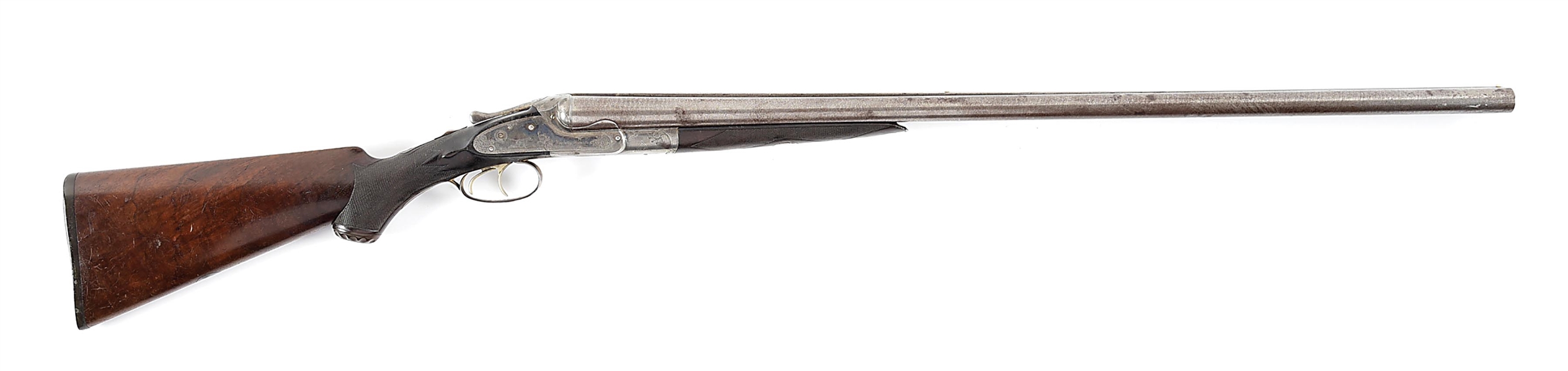 (A) LEFEVER G GRADE SIDE BY SIDE SHOTGUN.