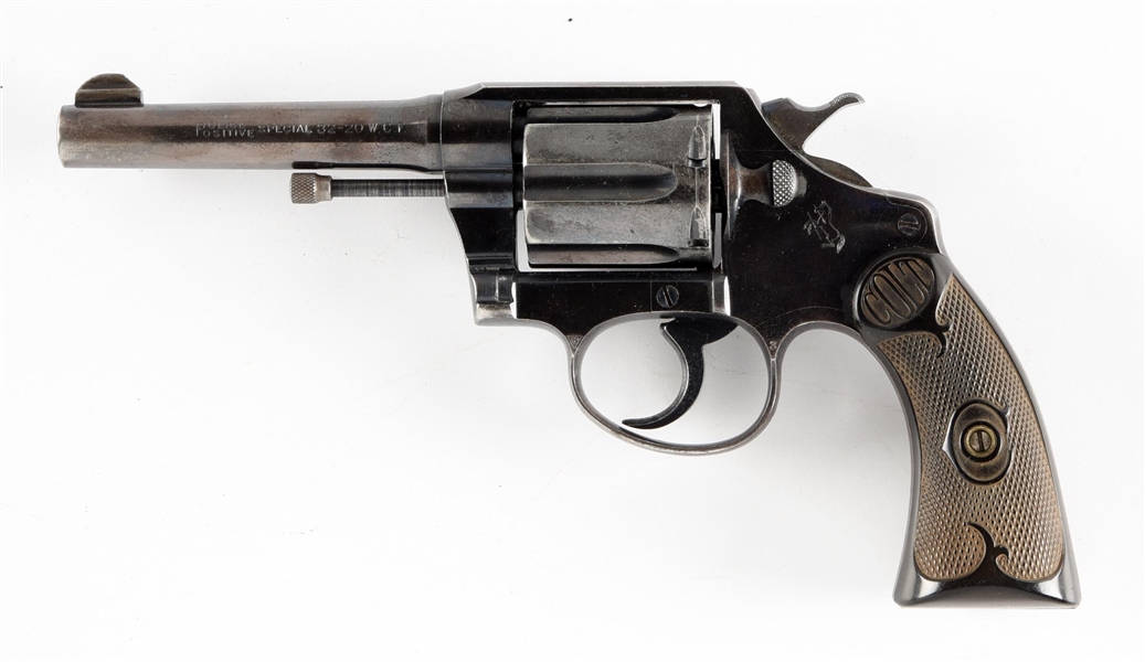 (C) COLT MODEL POLICE POSITIVE SPECIAL DOUBLE ACTION REVOLVER IN .32-20..