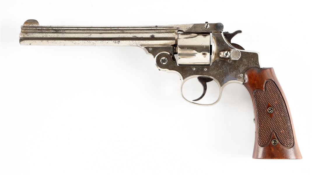 (C) SMITH & WESSON PERFECTED MODEL .38 DOUBLE ACTION REVOLVER.