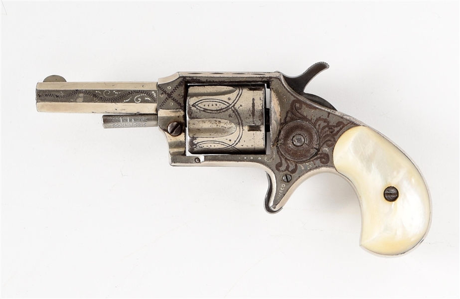 (A) FACTORY ENGRAVED LEE ARMS RED JACKET NO. 3 SINGLE ACTION REVOLVER.