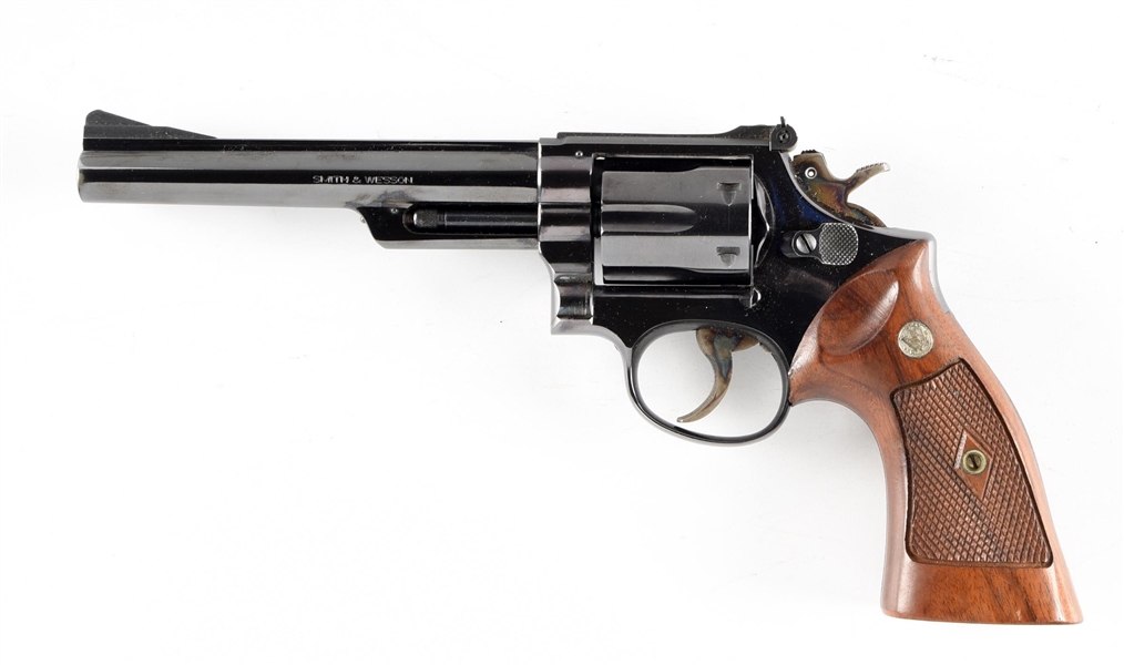 (C) SMITH & WESSON MODEL 53 DOUBLE ACTION REVOLVER WITH BOX AND INSERTS.