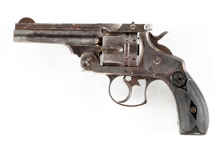 (A) SMITH & WESSON FRONTIER MODEL DOUBLE ACTION REVOLVER.