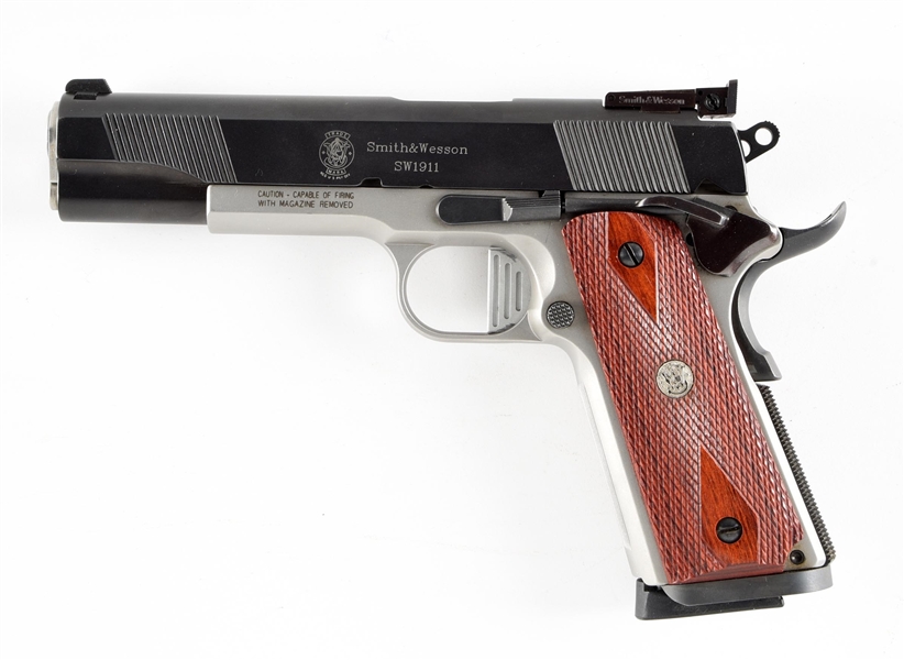 (M) SMITH AND WESSON SW1911 DOUG KOENIG PROFESSIONAL SERIES SEMI-AUTOMATIC PISTOL WITH A FACTORY BOX.