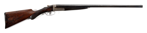 (A) REMINGTON MODEL 1894 12 GAUGE SIDE BY SIDE SHOTGUN.