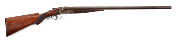 (C) BALTIMORE ARMS COMPANY 12 GAUGE SIDE BY SIDE SHOTGUN.