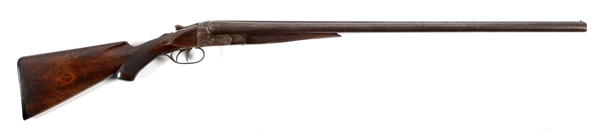 (C) BALTIMORE ARMS COMPANY 12 GAUGE SIDE BY SIDE SHOTGUN.