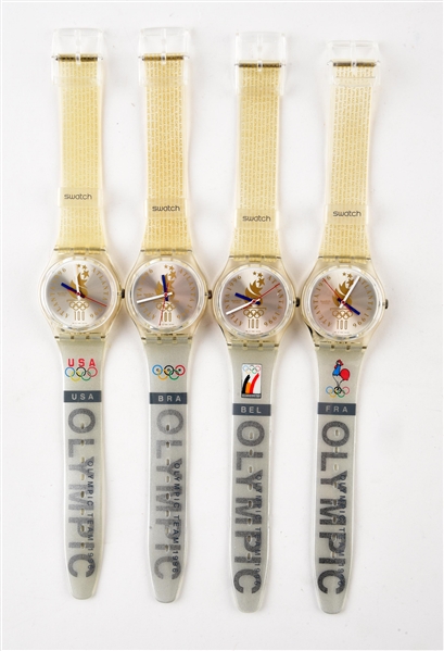 LOT OF 4: OLYMPIC SPECIALS SWATCHES