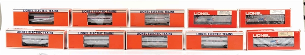 LOT OF 10: VARIOUS MPC & LATER LIONEL AMTRAK TRAIN ITEMS