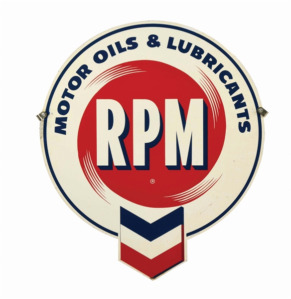 RPM MOTOR OILS & LUBRICANTS DIECUT SIGN.