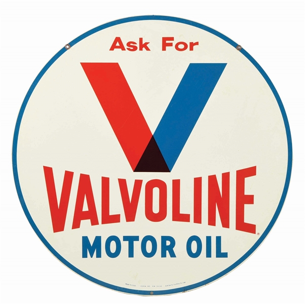 ASK FOR VALVOLINE MOTOR OIL SIGN.