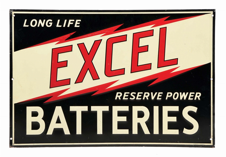 LONG LIFE EXCEL BATTERIES SIGN.