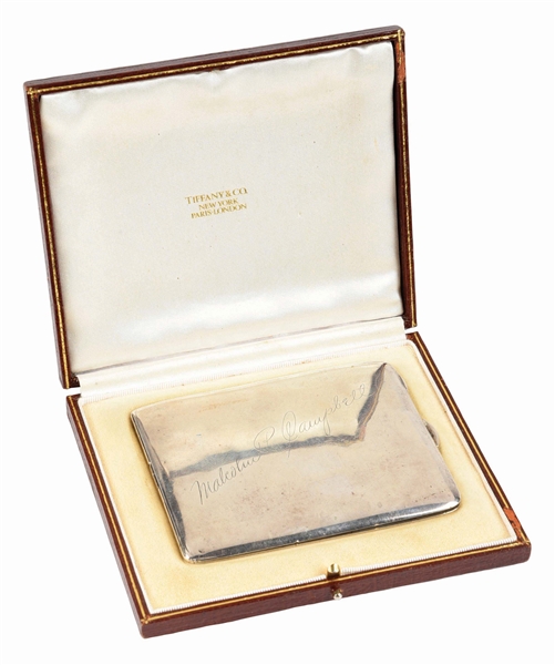 TIFFANY STERLING SILVER CIGARETTE CASE.