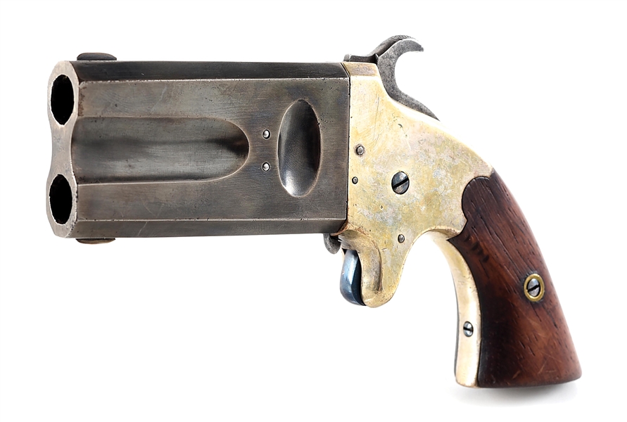 (A) RARE AMERICAN ARMS TWIST BARREL DERRINGER IN .41 RF.