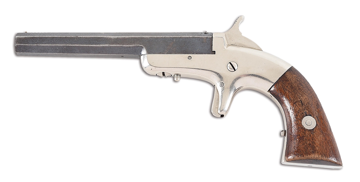 (A) FINE AND SCARCE BACON ARMS SINGLE SHOT PISTOL.