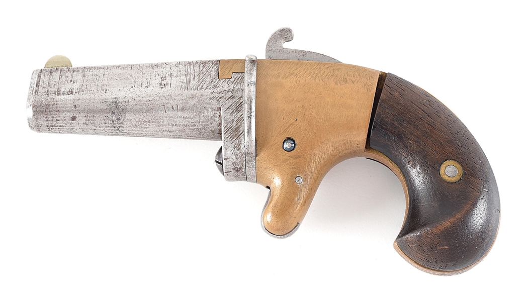 (A) UNIQUE PROTOTYPE NATIONAL ARMS CO. SECOND MODEL DERRINGER SERIAL NUMBER 11.