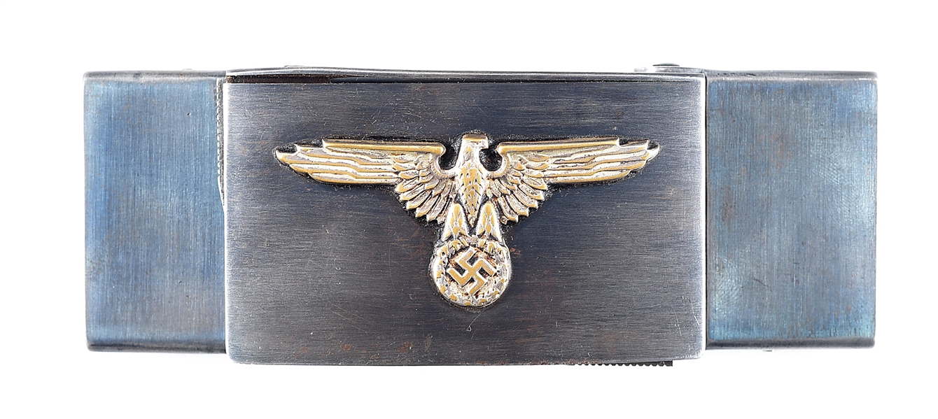 (M) INTRIGUING GERMAN WORLD WAR II KOPPELSCHLOSS BELT BUCKLE PISTOL (FRAME ONLY).