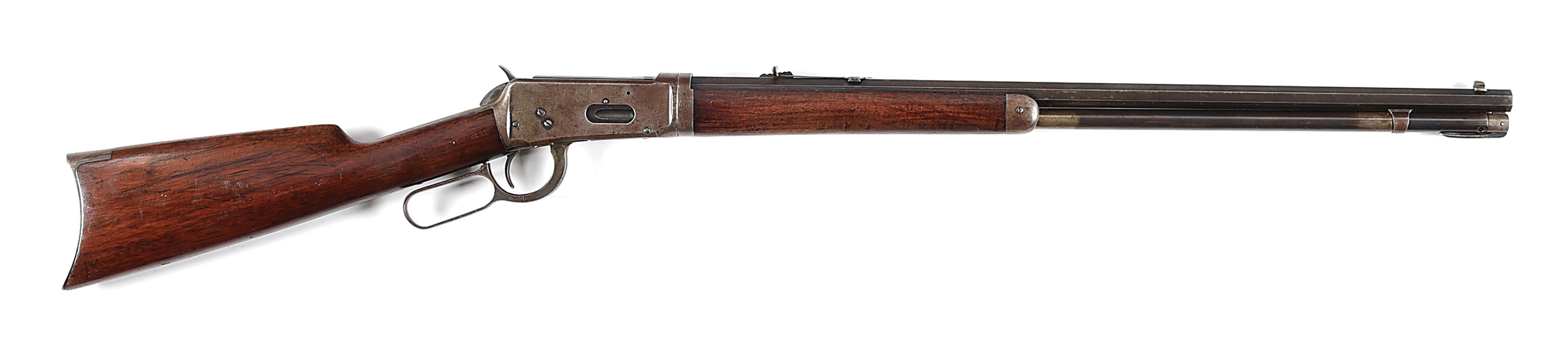 (A) WINCHESTER MODEL 1894 TAKEDOWN LEVER ACTION RIFLE.