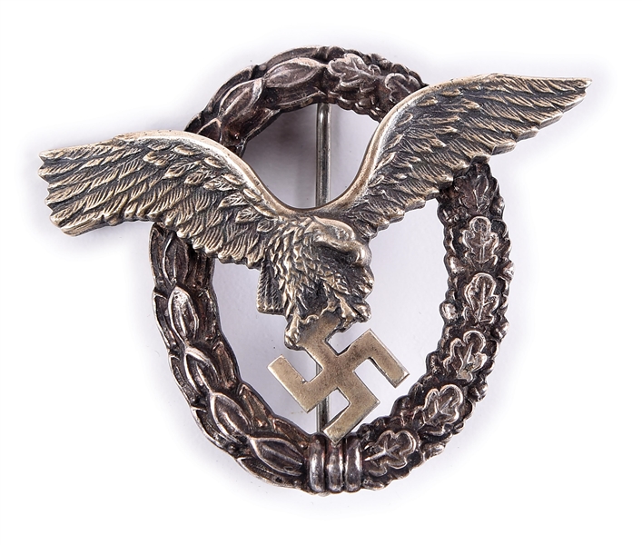 WWII GERMAN LUFTWAFFE BADGE BY BSW.