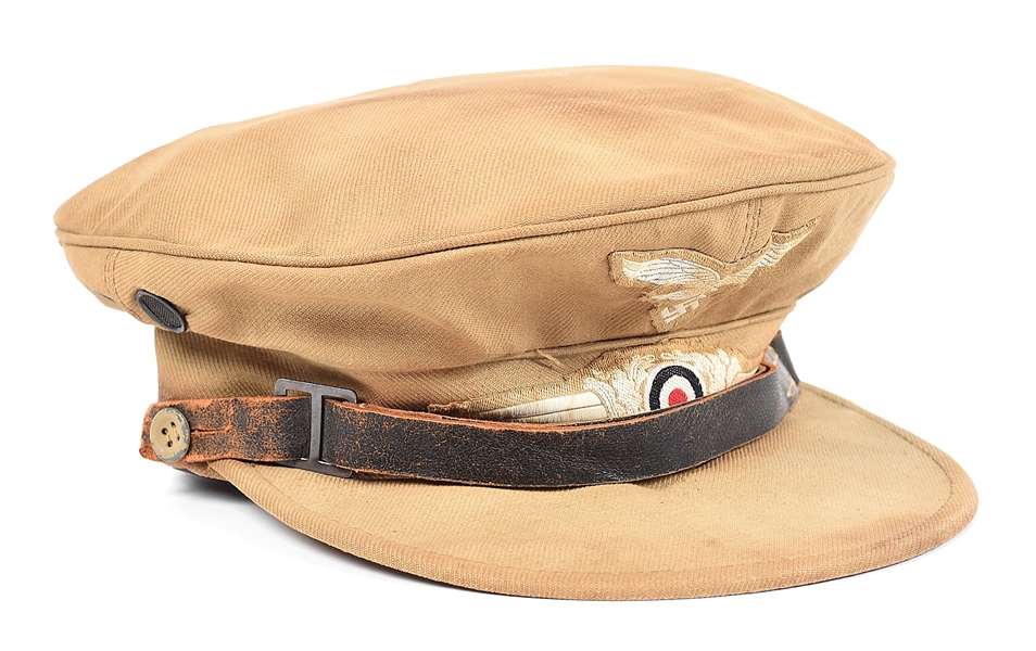 GERMAN WWII LUFTWAFFE HERMANN MEYER TROPICAL HAT.