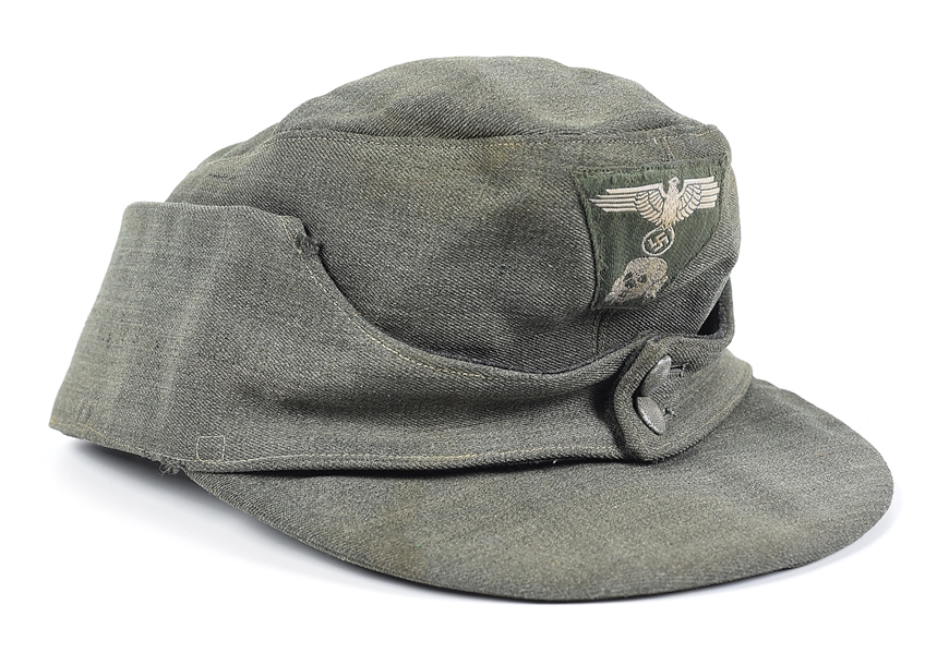 GERMAN WWII WAFFEN SS FIELDGRAY M43 CAP.