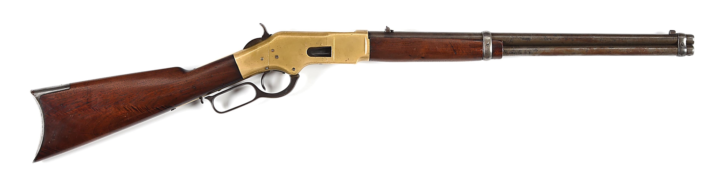 (A) WINCHESTER MODEL 1866 SADDLE RING CARBINE.