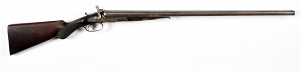 (A) SCARCE REMINGTON MODEL 1876 HAMMER SIDE BY SIDE SHOTGUN.