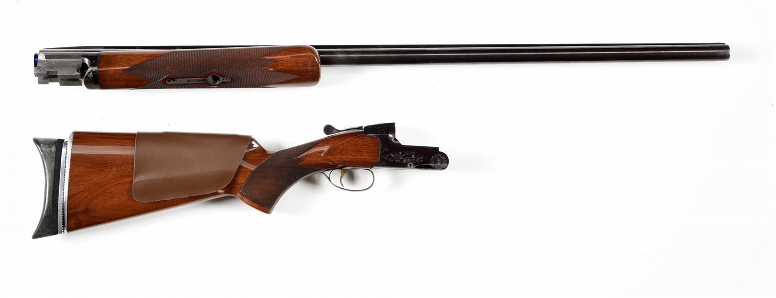 (C) CASED BROWNING BT-99 SINGLE BARREL TRAP SHOTGUN.