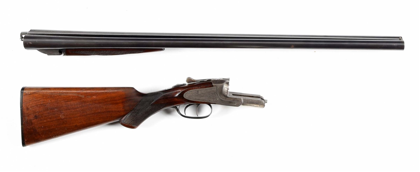 (C) LC SMITH IDEAL GRADE SIDE BY SIDE SHOTGUN.