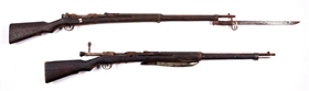 (C) LOT OF 2: JAPANESE TYPE 38 BOLT ACTION RIFLES.